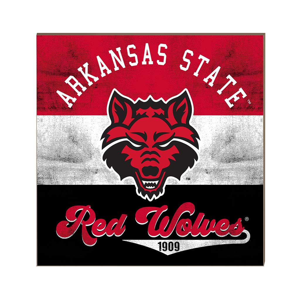 10x10 Retro Multi Color Sign Arkansas State Red Wolves
