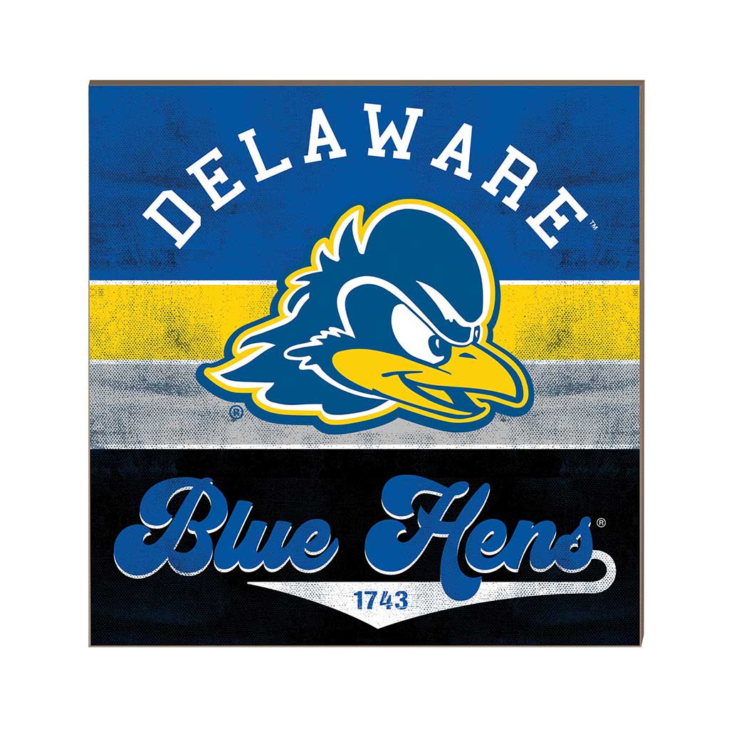 10x10 Retro Multi Color Sign Delaware Fightin Blue Hens