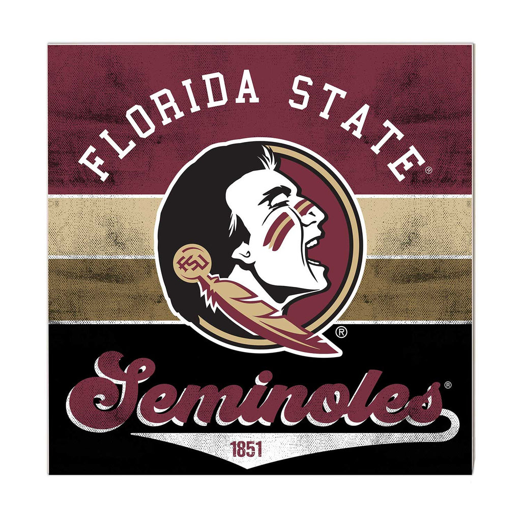 10x10 Retro Multi Color Sign Florida State Seminoles