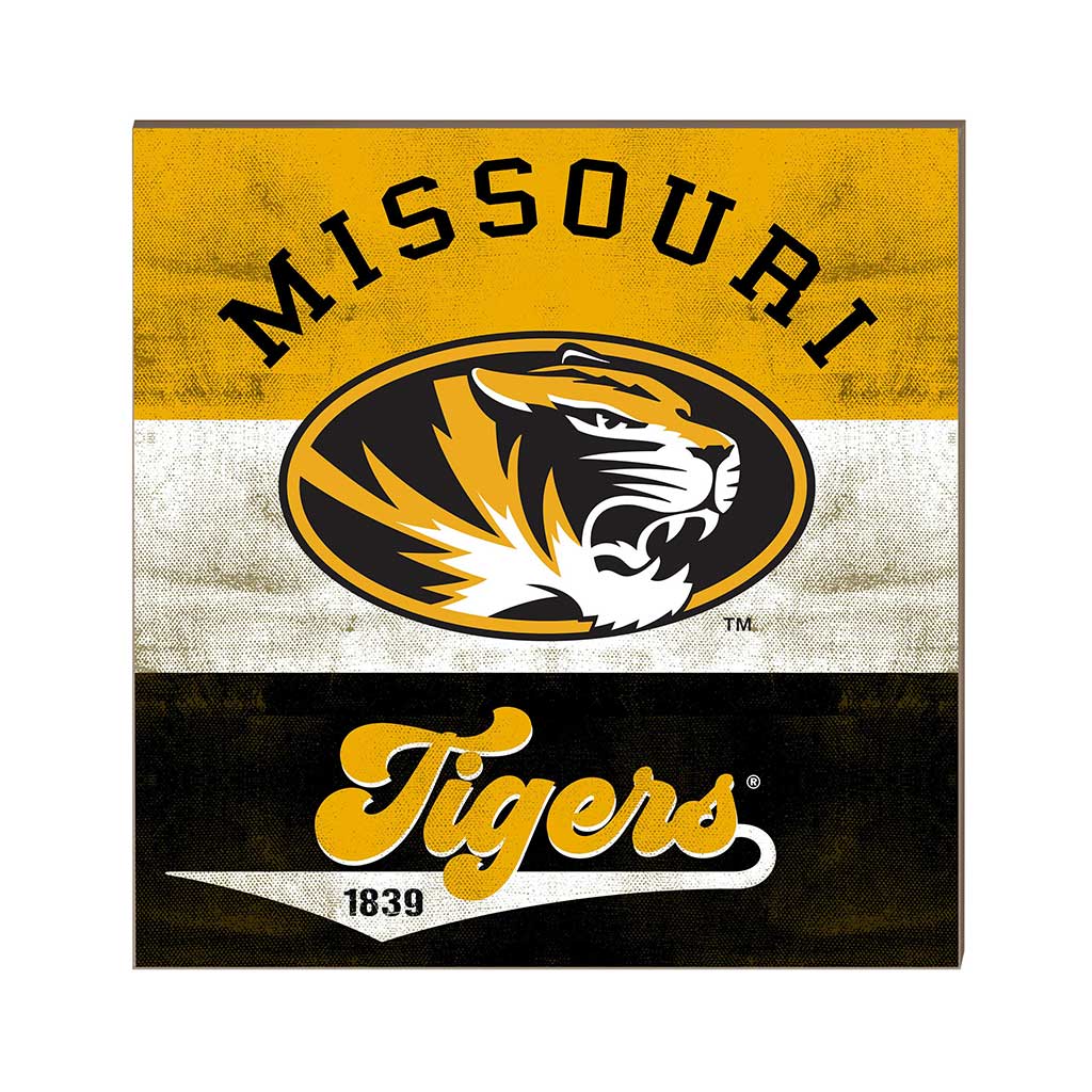 10x10 Retro Multi Color Sign Missouri Tigers