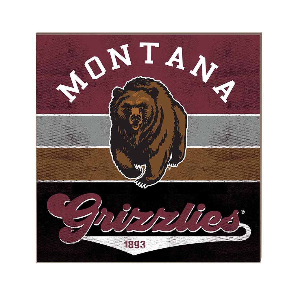 10x10 Retro Multi Color Sign Montana Grizzlies