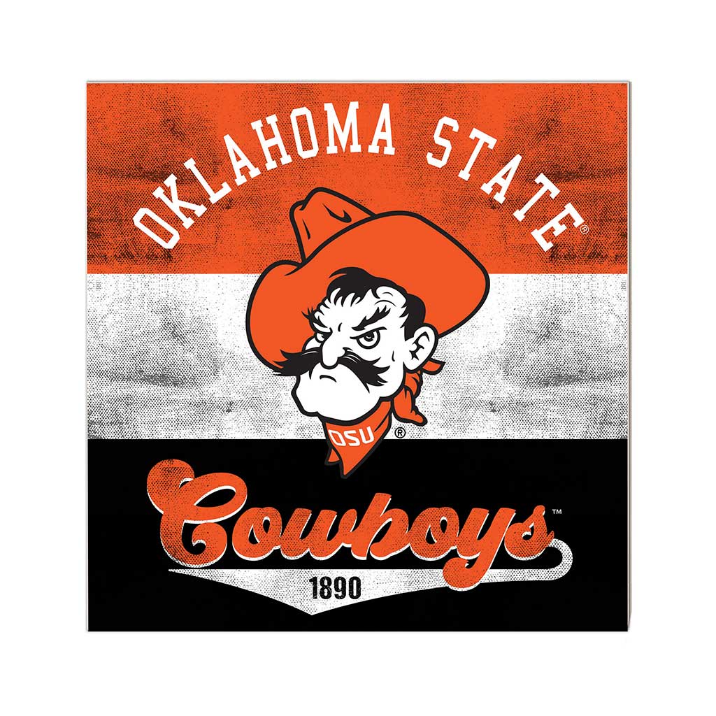 10x10 Retro Multi Color Sign Oklahoma State Cowboys