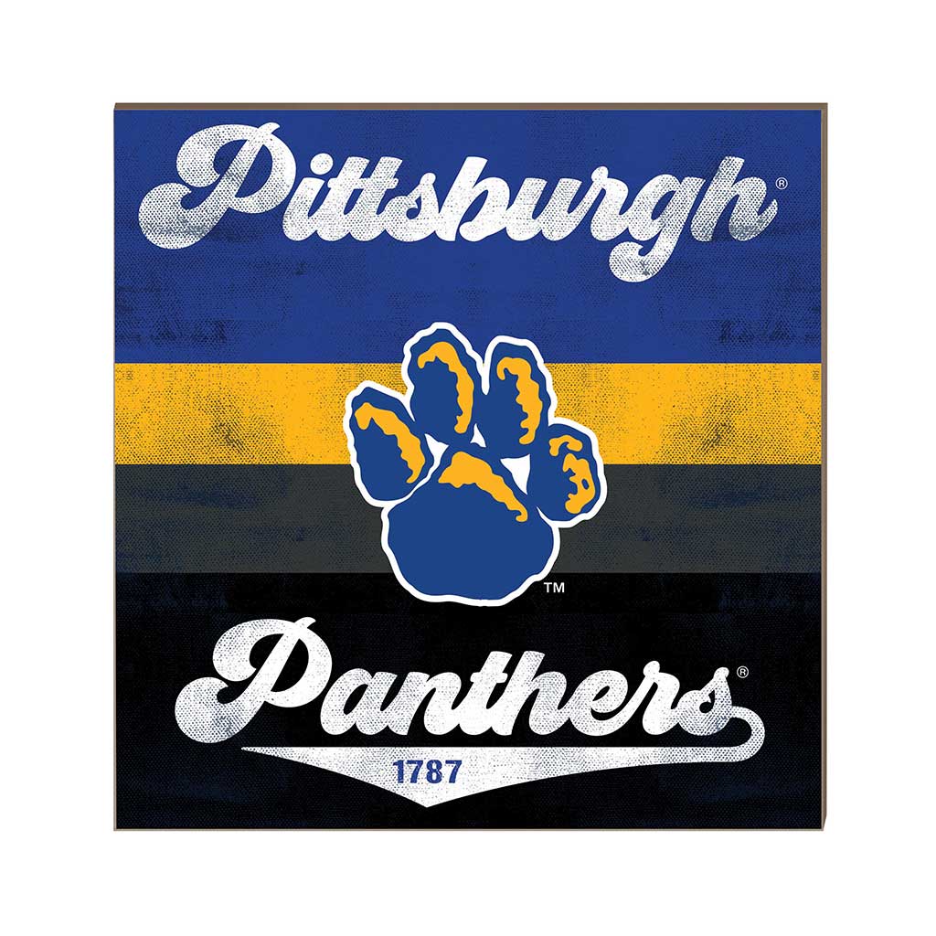 10x10 Retro Multi Color Sign Pittsburgh Panthers