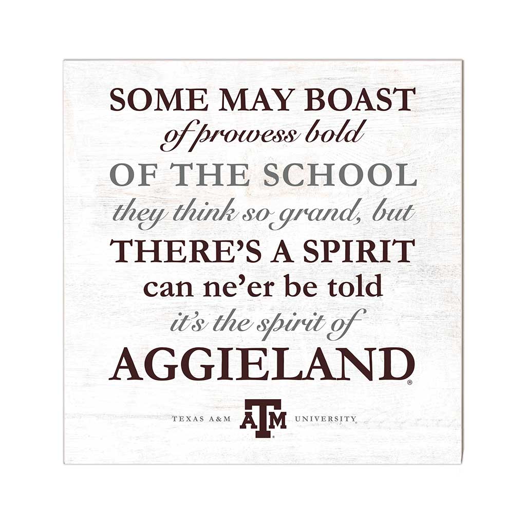 10x10 Weathered Some May Boast Texas A&M