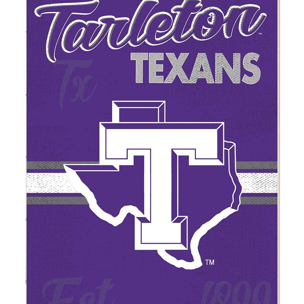 34x24 Mascot Sign Tarleton State University Texans