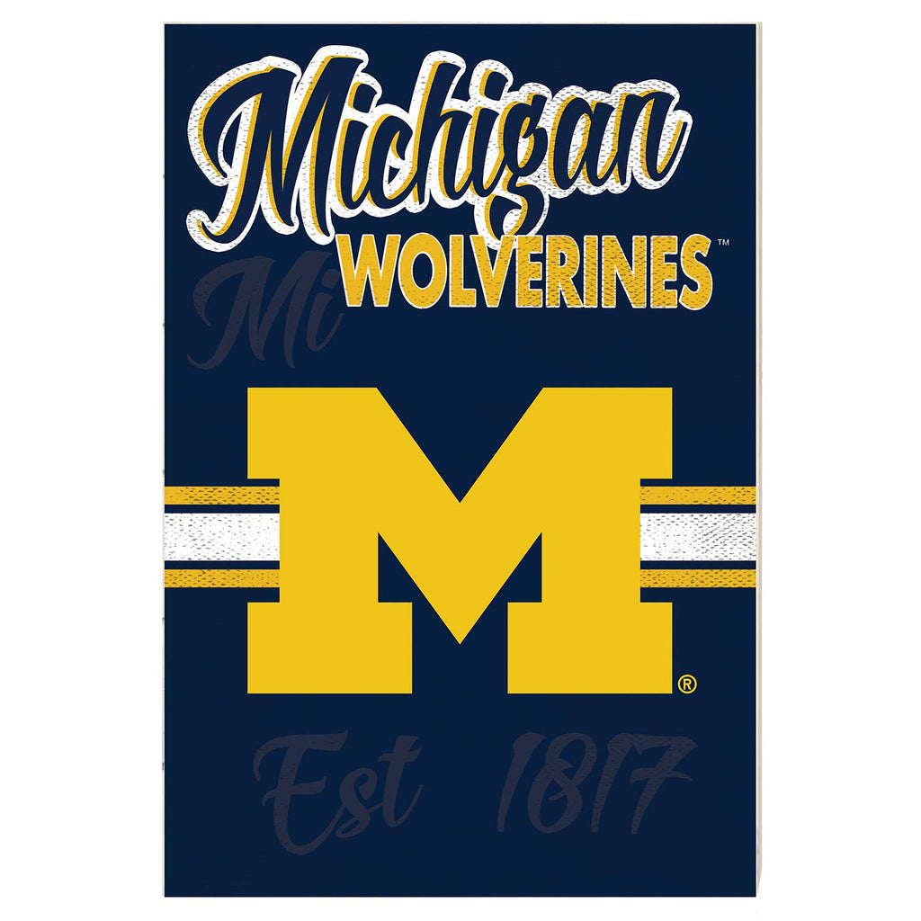 34x24 Mascot Sign Michigan Wolverines