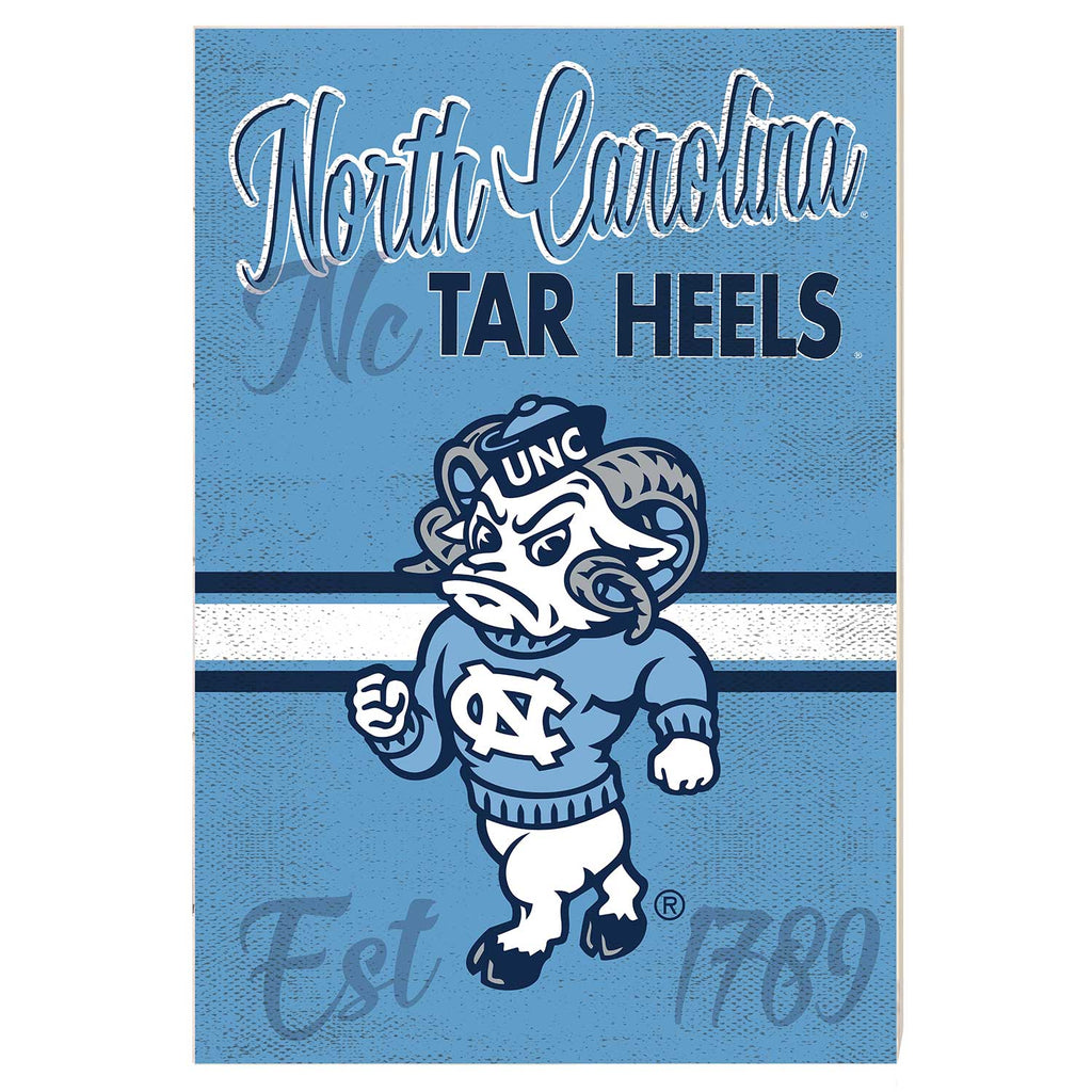 34x24 Mascot Sign North Carolina (Chapel Hill) Tar Heels