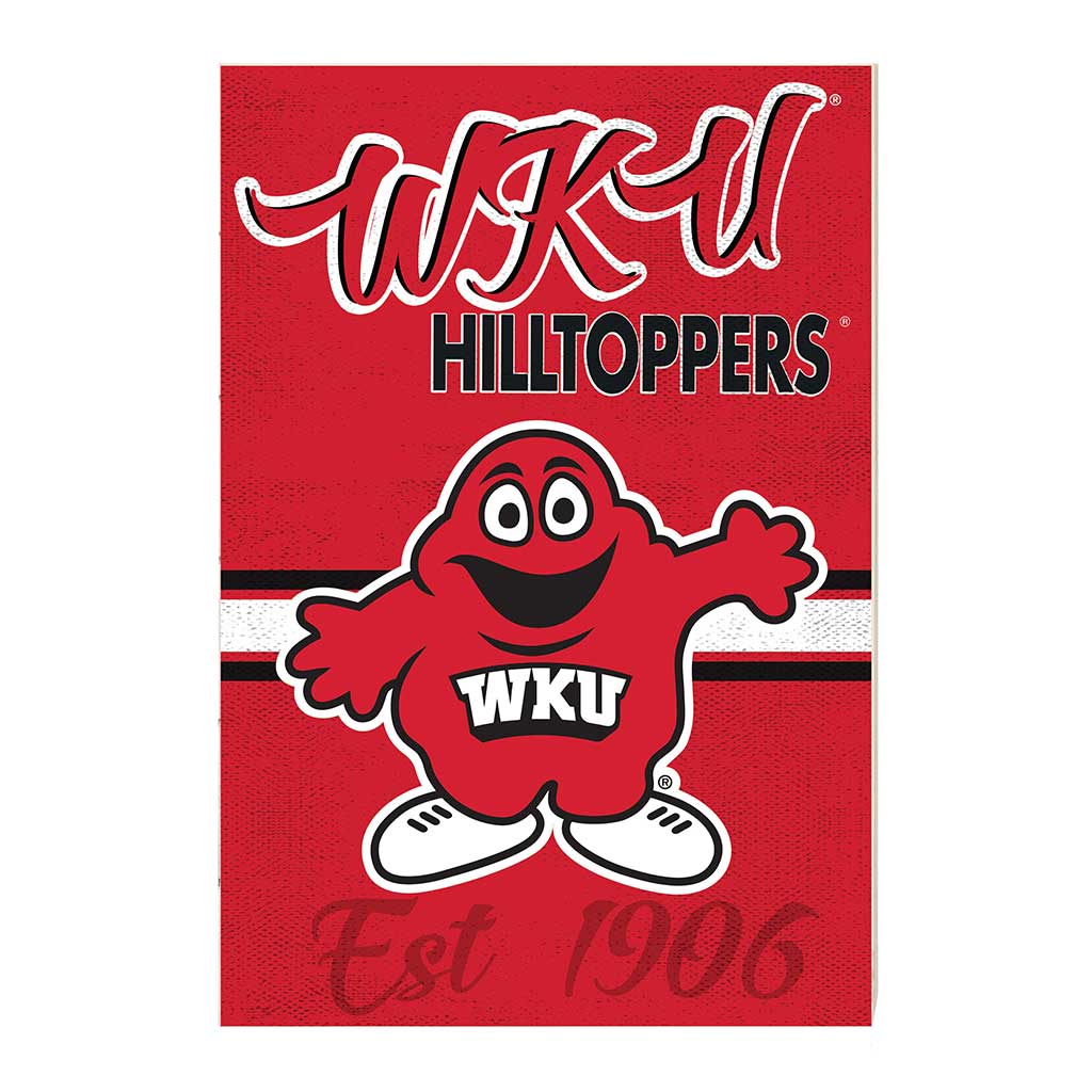 34x24 Mascot Sign Western Kentucky Hilltoppers