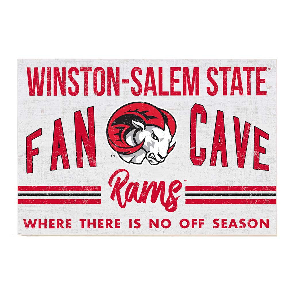 24x34 Retro Fan Cave Sign Winston-Salem State Rams