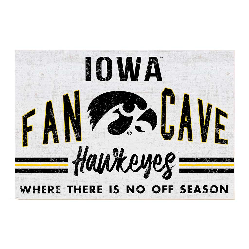 24x34 Retro Fan Cave Sign Iowa Hawkeyes