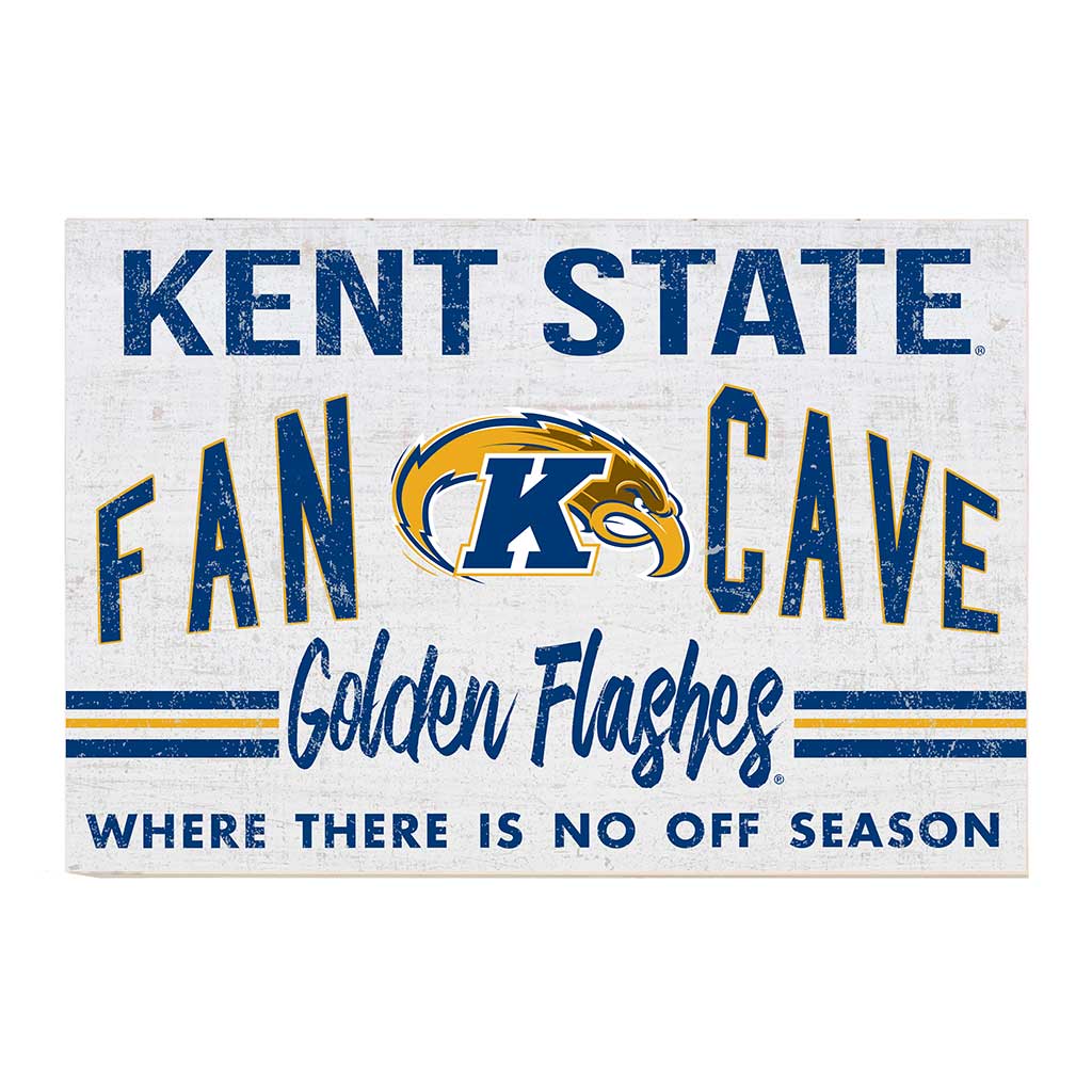 24x34 Retro Fan Cave Sign Kent State Golden Flashes