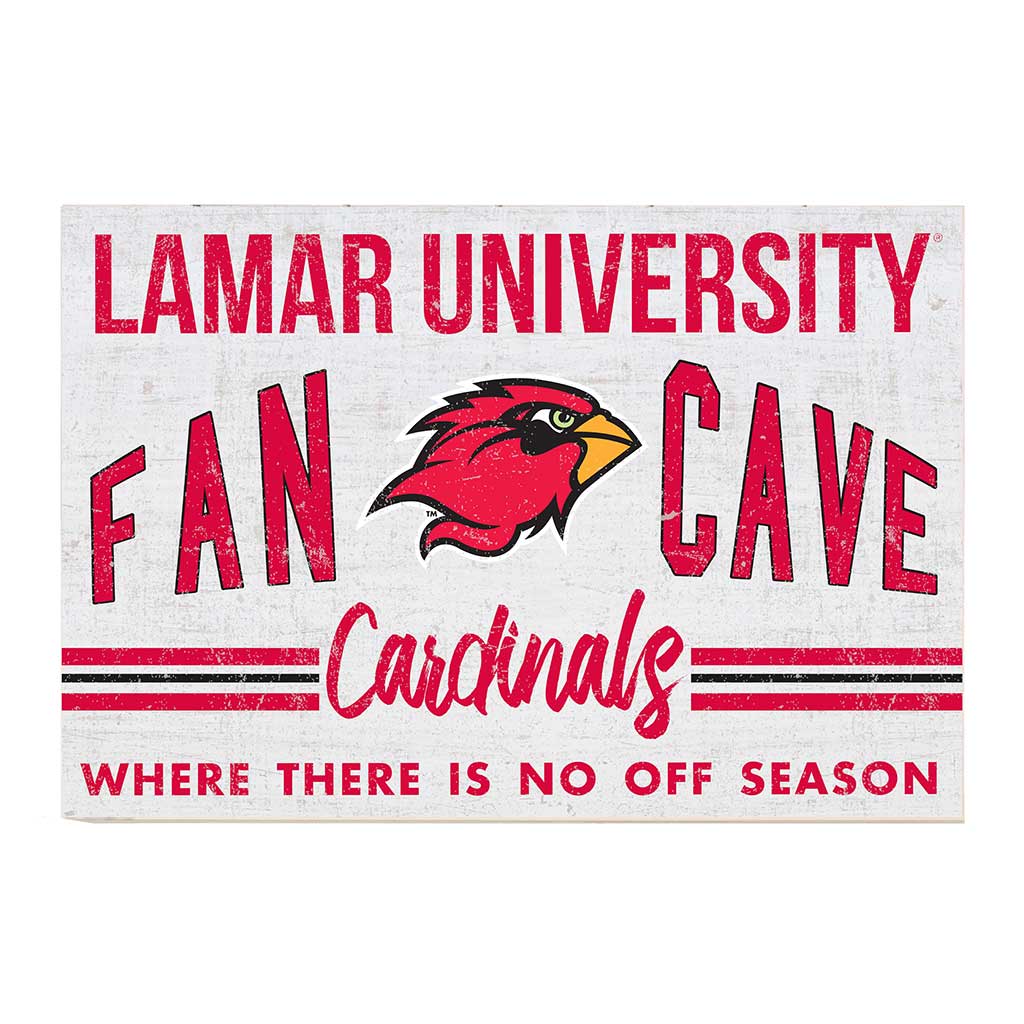 24x34 Retro Fan Cave Sign Lamar Cardinals