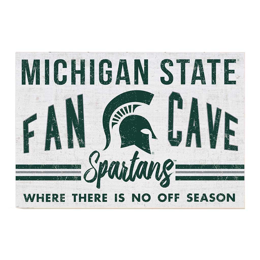 24x34 Retro Fan Cave Sign Michigan State Spartans