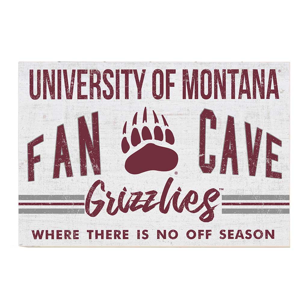 24x34 Retro Fan Cave Sign Montana Grizzlies
