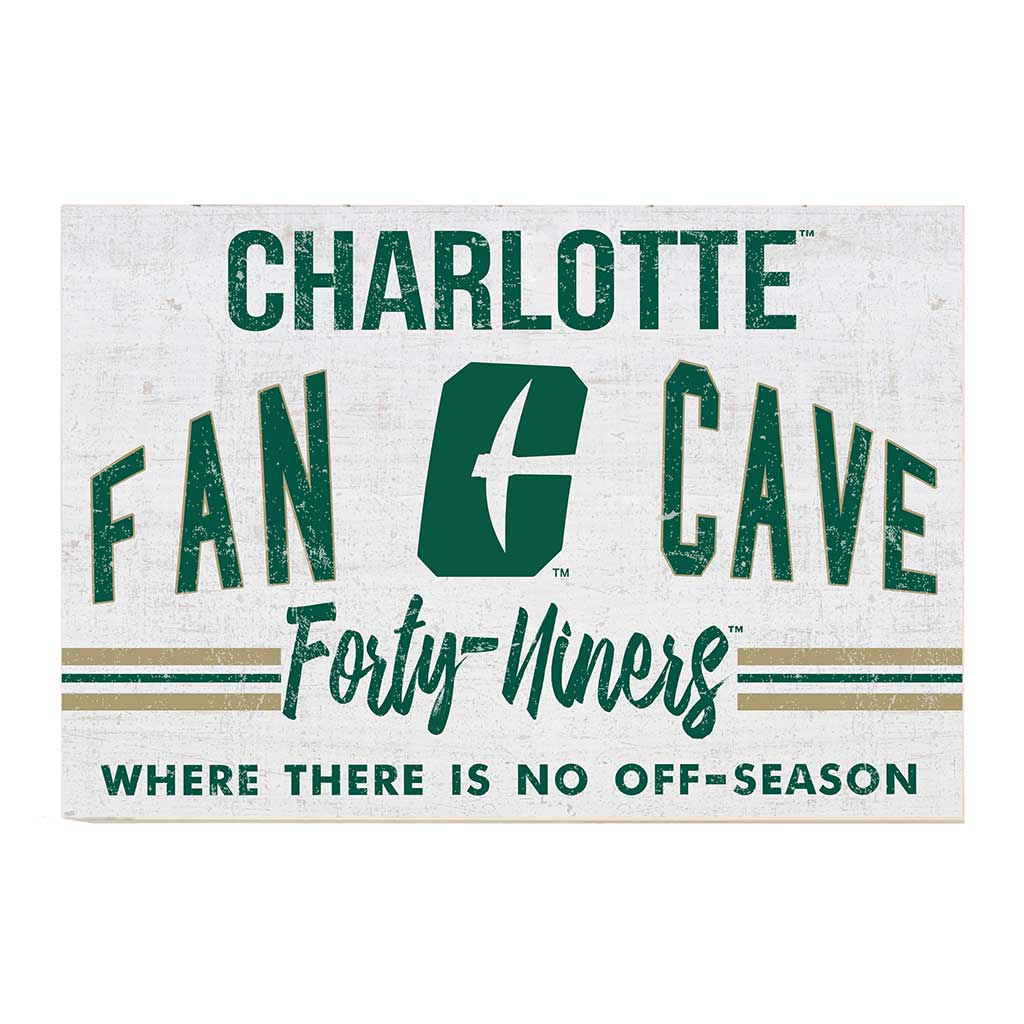 24x34 Retro Fan Cave Sign North Carolina (Charlotte) 49ers