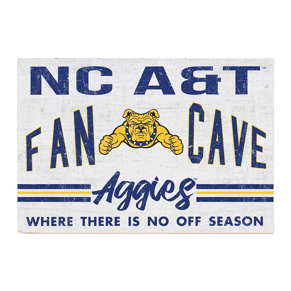 24x34 Retro Fan Cave Sign North Carolina A&T Aggies