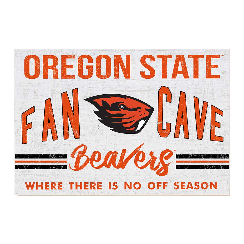 24x34 Retro Fan Cave Sign Oregon State Beavers