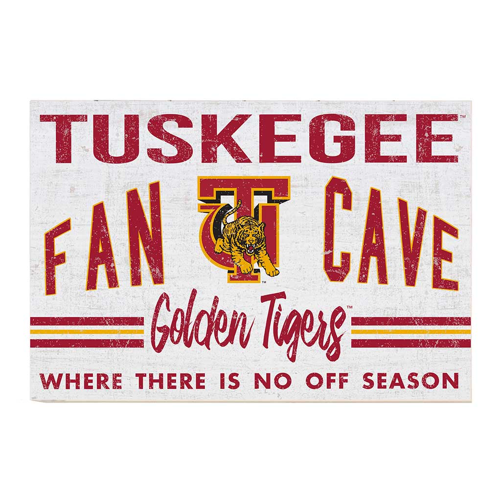 24x34 Retro Fan Cave Sign Tuskegee Golden Tigers