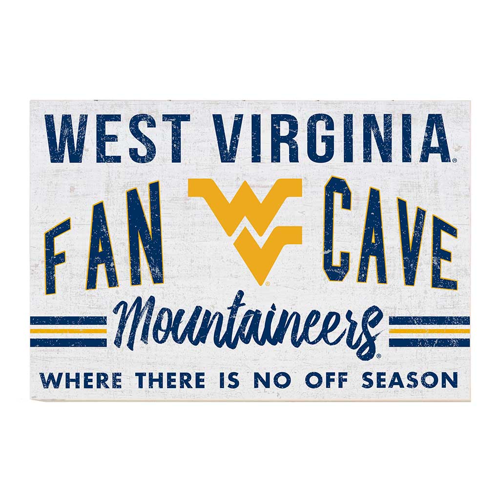 24x34 Retro Fan Cave Sign West Virginia Mountaineers