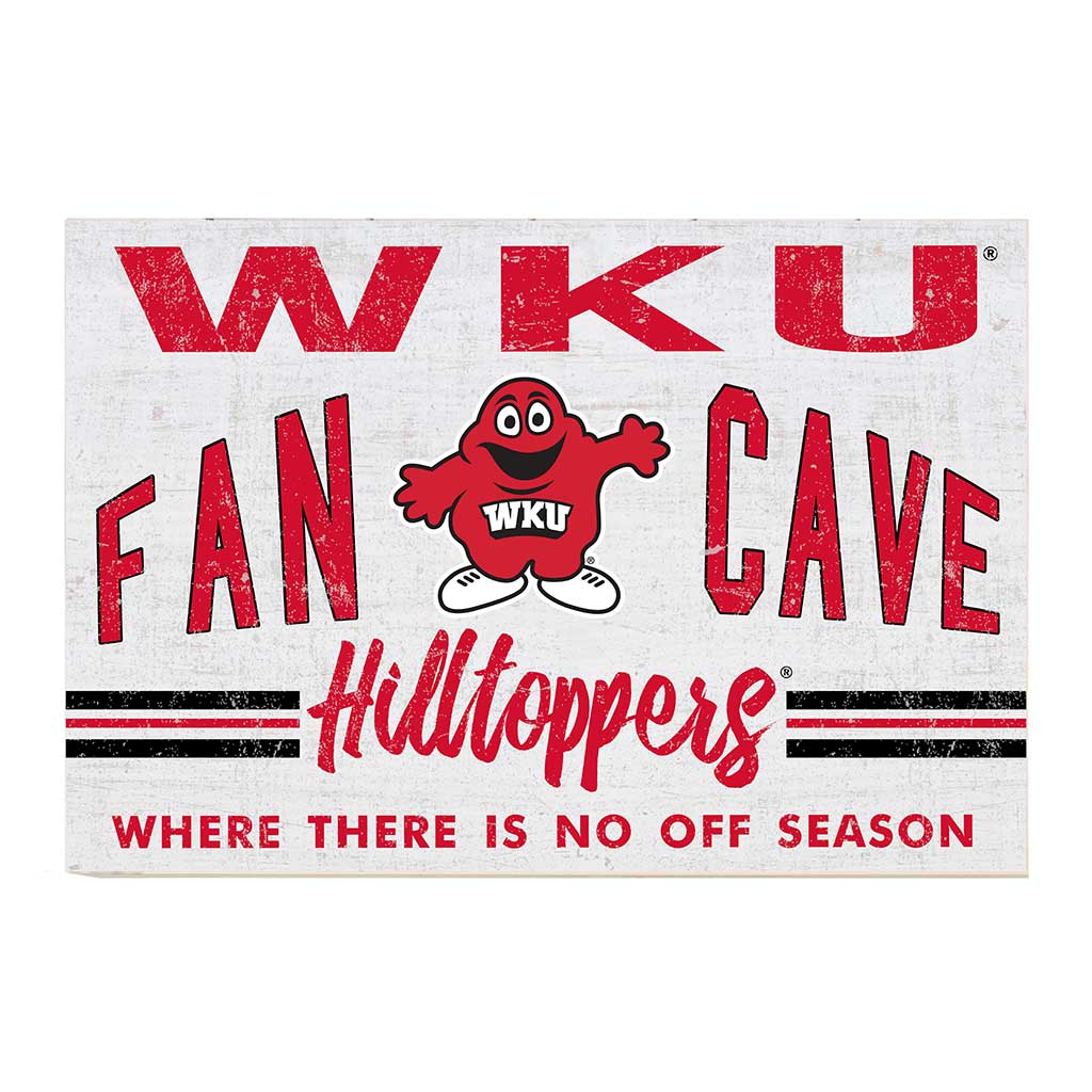 24x34 Retro Fan Cave Sign Western Kentucky Hilltoppers