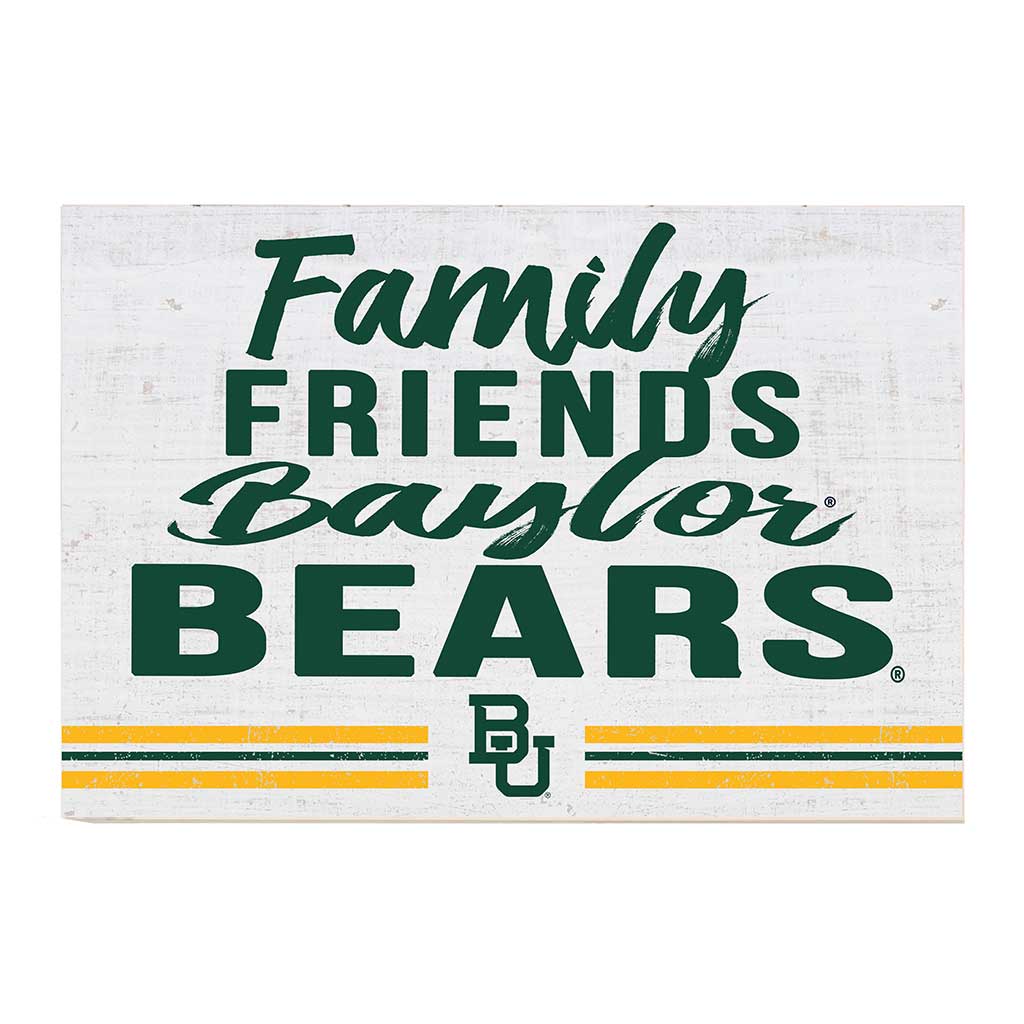 24x34 Friends Family Team Sign Baylor Bears