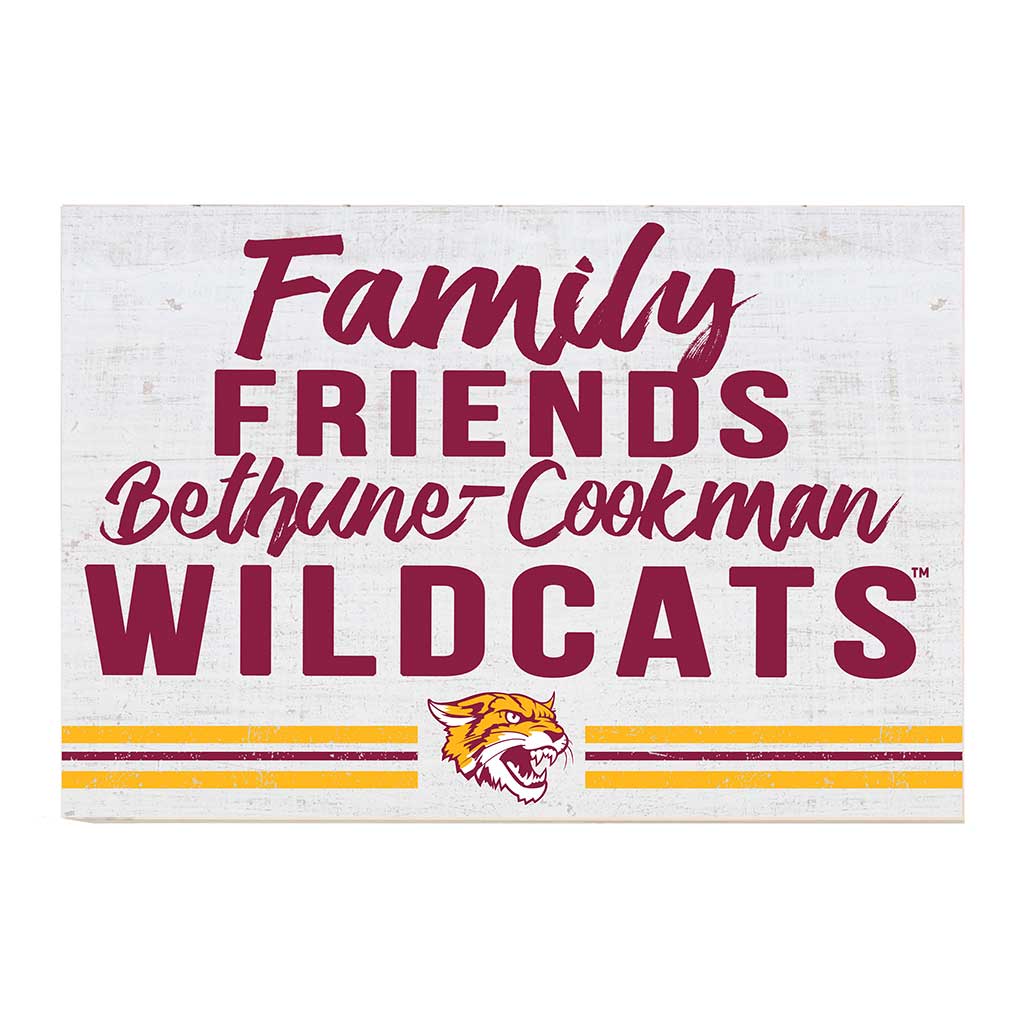 24x34 Friends Family Team Sign Bethune-Cookman Wildcats