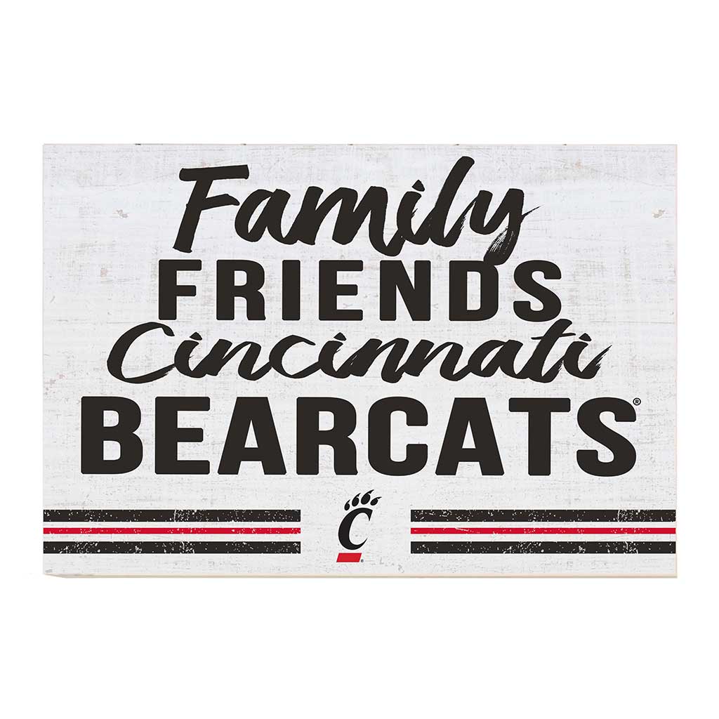 24x34 Friends Family Team Sign Cincinnati Bearcats