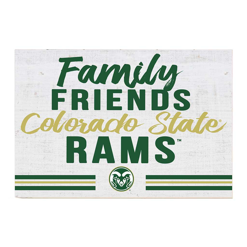 24x34 Friends Family Team Sign Colorado State-Ft. Collins Rams