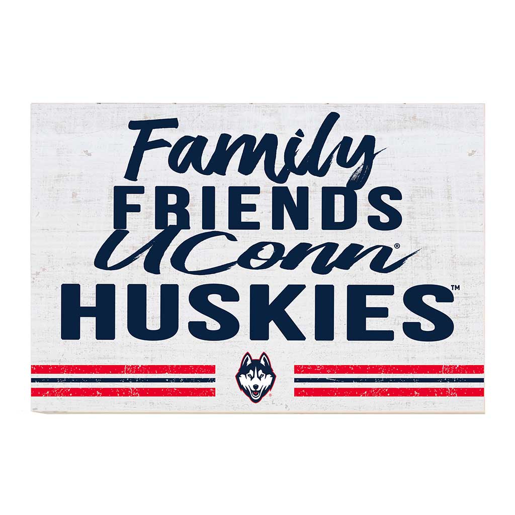 24x34 Friends Family Team Sign Connecticut Huskies