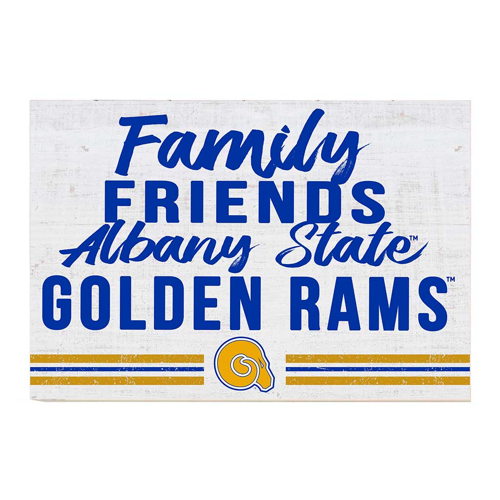 24x34 Friends Family Team Sign Albany State University Golden Rams