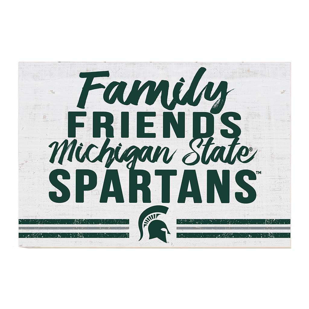 24x34 Friends Family Team Sign Michigan State Spartans