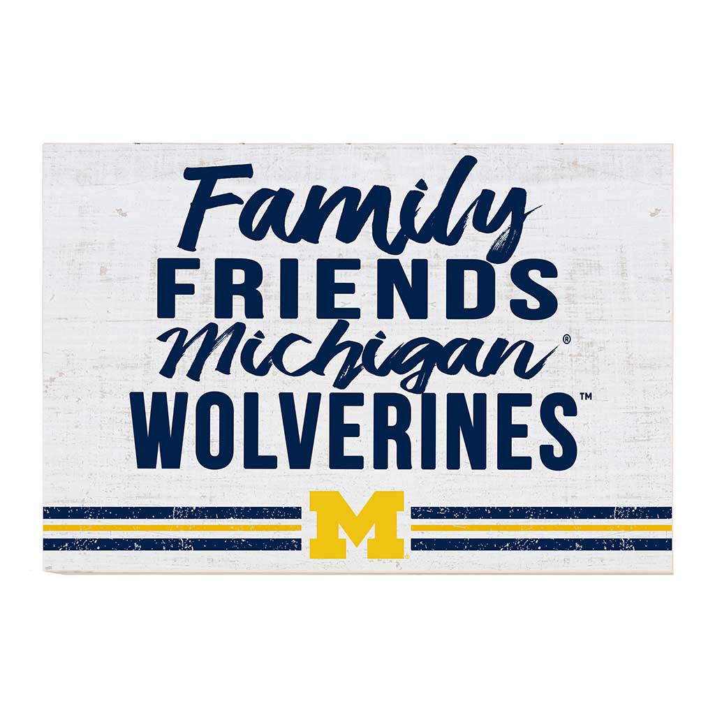 24x34 Friends Family Team Sign Michigan Wolverines