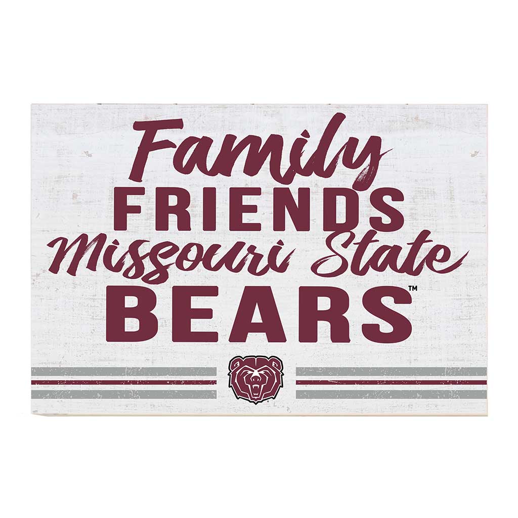 24x34 Friends Family Team Sign Missouri State Bears