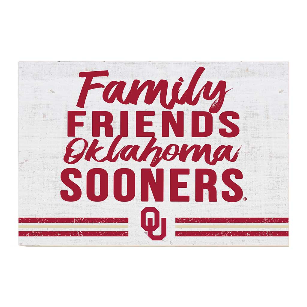 24x34 Friends Family Team Sign Oklahoma Sooners