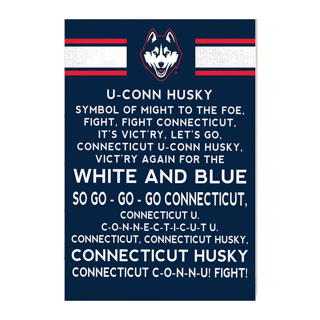 35x24 Fight Song Connecticut Huskies
