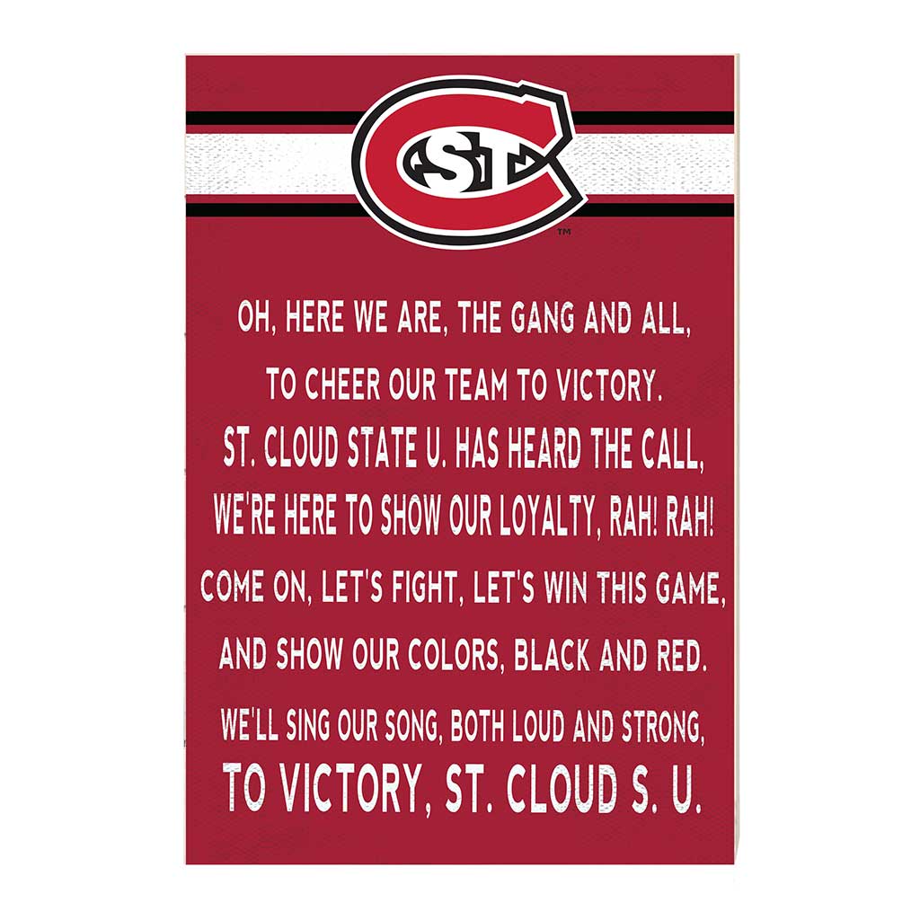 35x24 Fight Song St. Cloud State Huskies