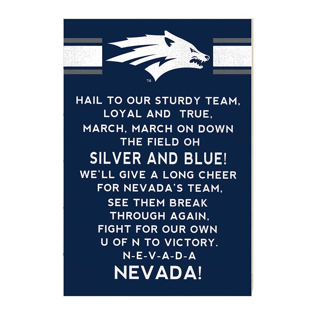 35x24 Fight Song Nevada Wolf Pack