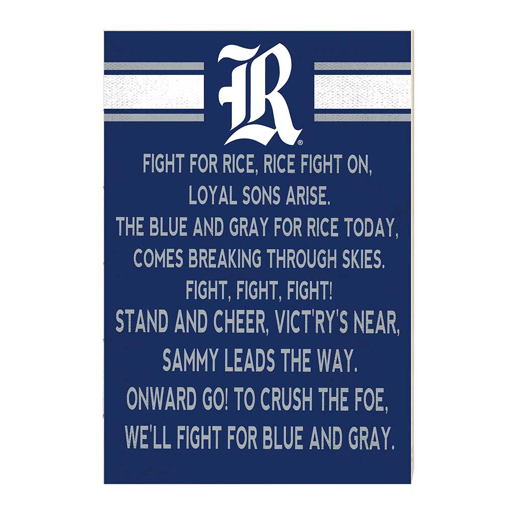 35x24 Fight Song Rice Owls