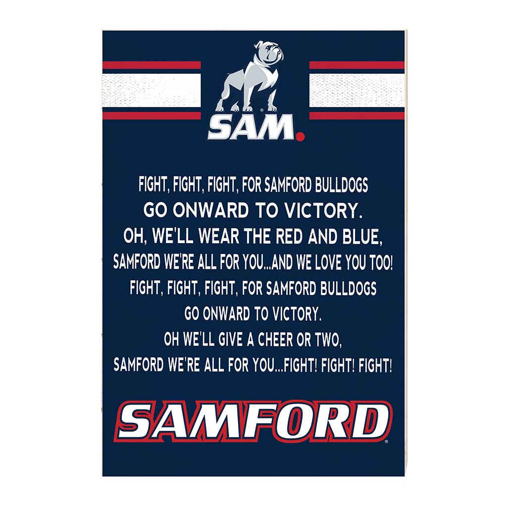 35x24 Fight Song Samford Bulldogs