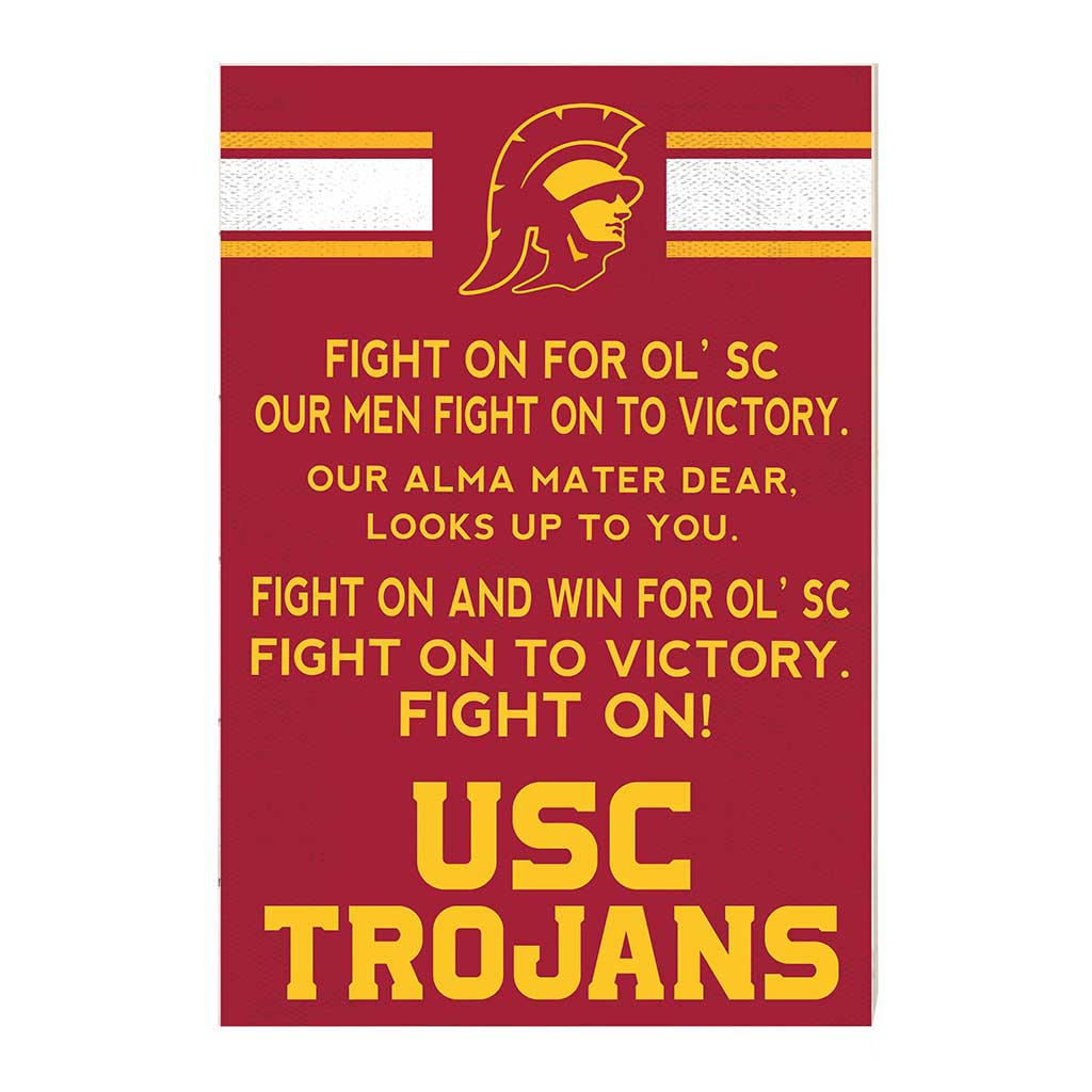 35x24 Fight Song Southern California Trojans