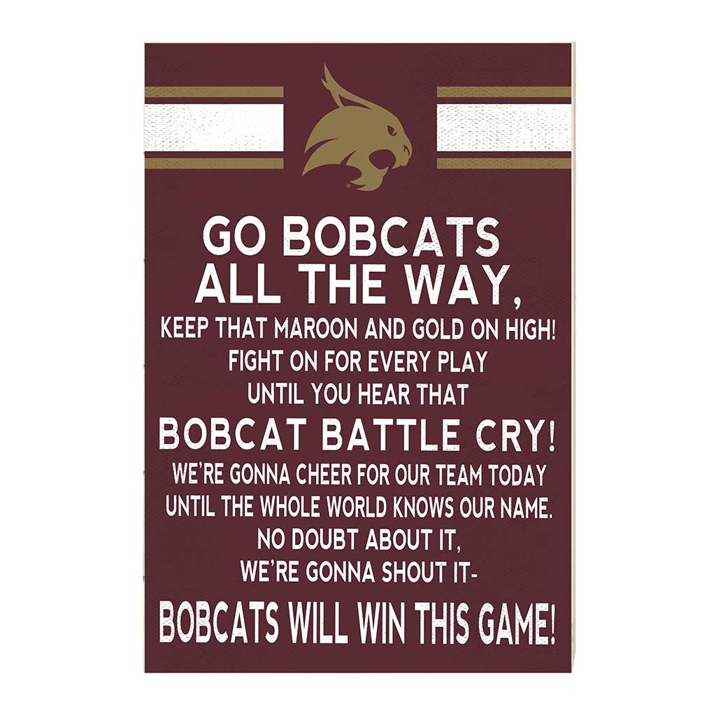 35x24 Fight Song Texas State Bobcats