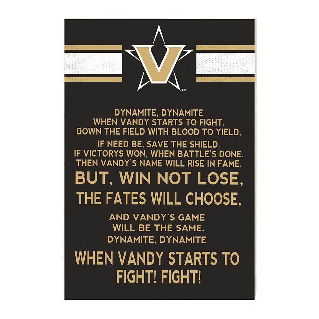 35x24 Fight Song Vanderbilt Commodores