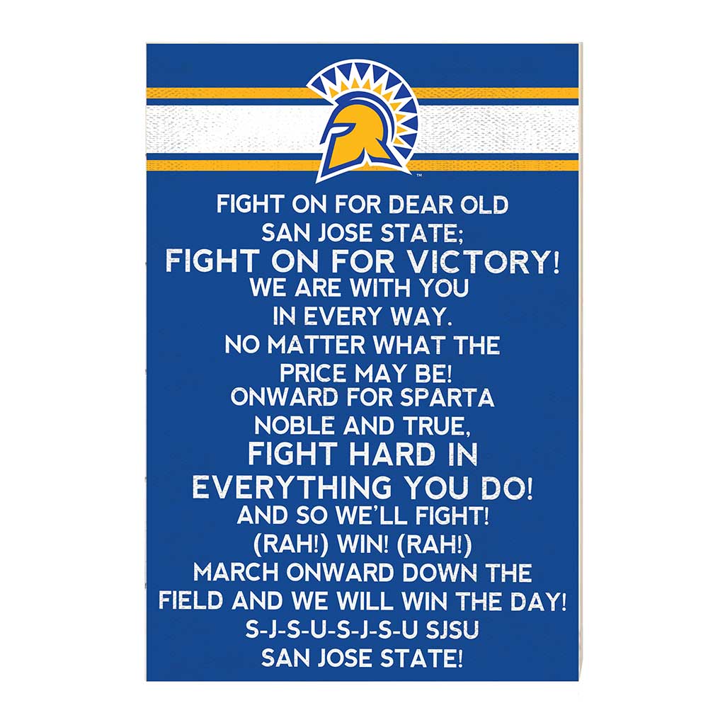 35x24 Fight Song San Jose State Spartans