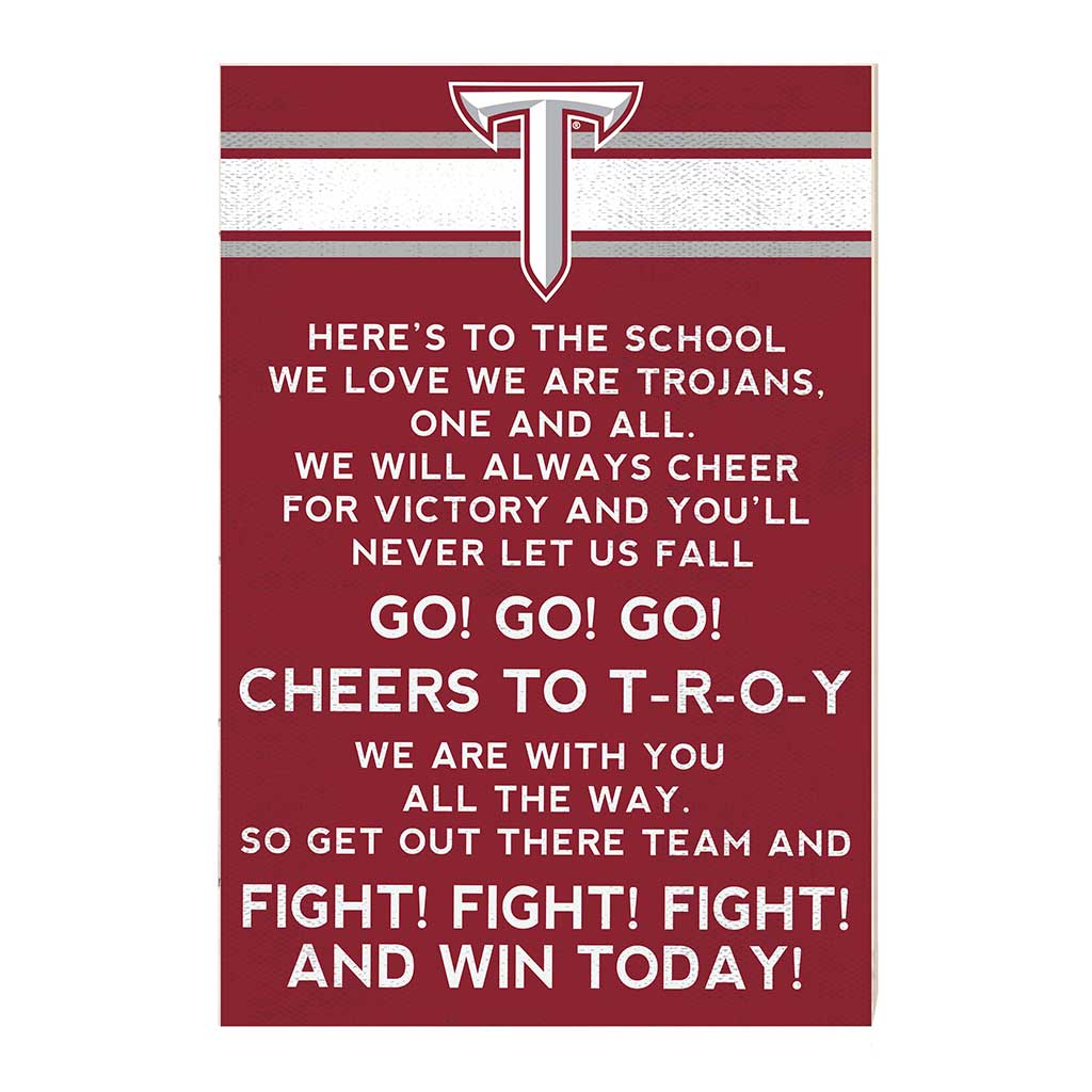 35x24 Fight Song Troy Trojans