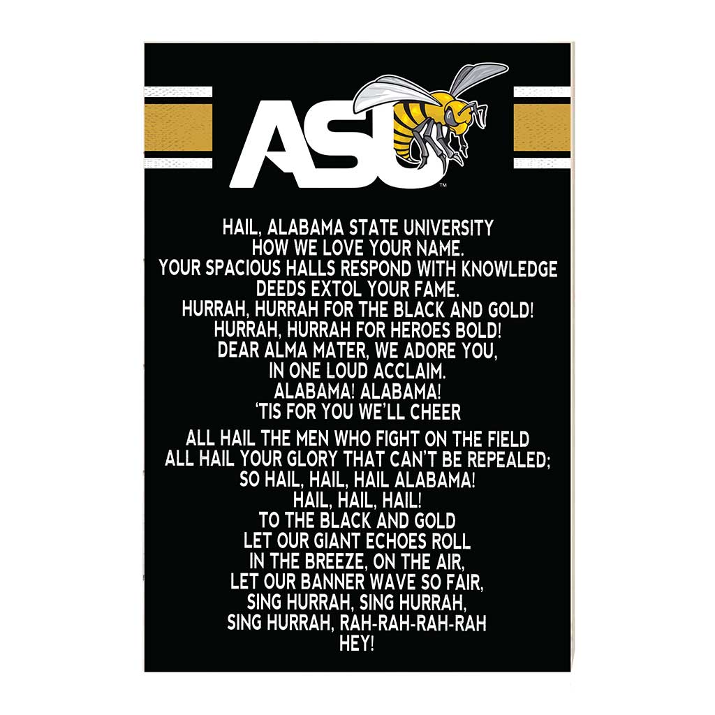 35x24 Fight Song Alabama State HORNETS