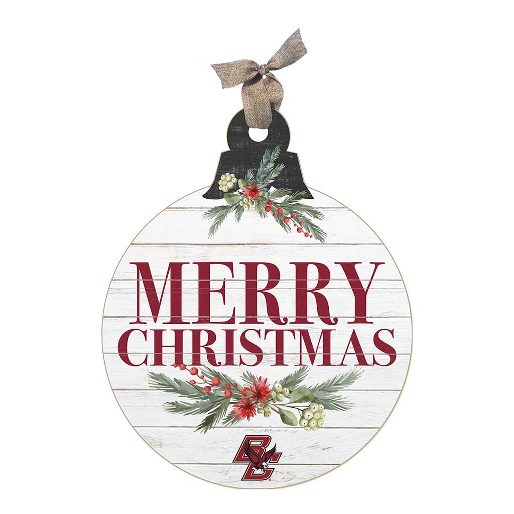 20 Inch Merry Christmas Ornament Sign Boston College Eagles