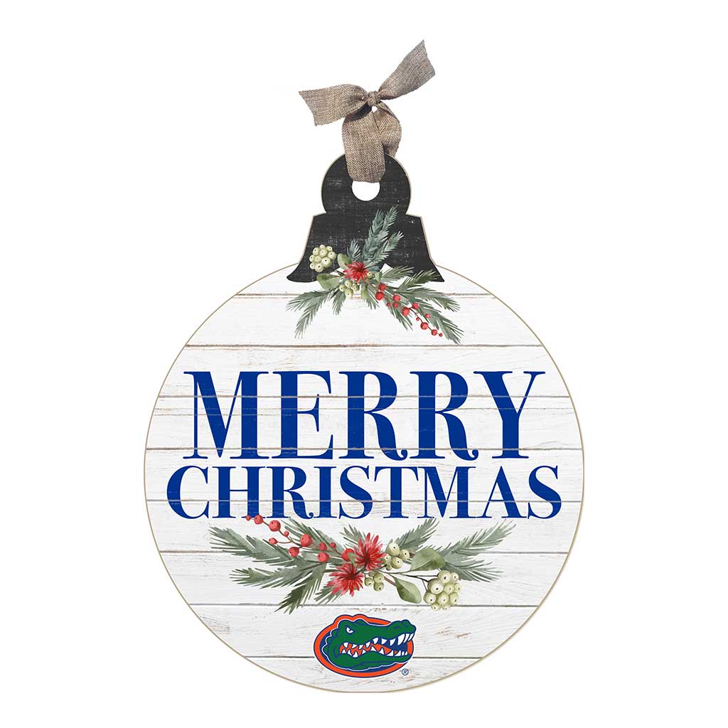 20 Inch Merry Christmas Ornament Sign Florida Gators