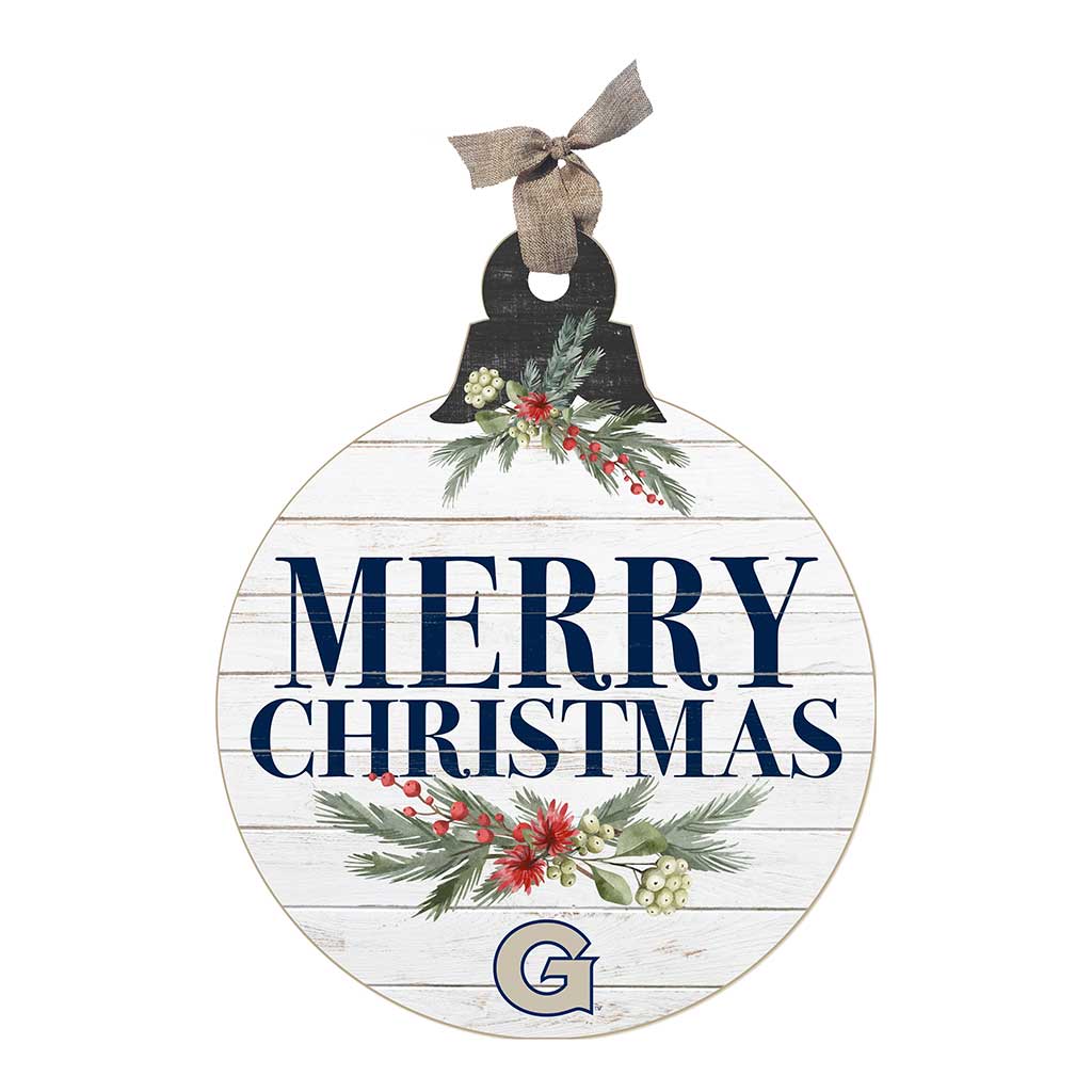 20 Inch Merry Christmas Ornament Sign Georgetown Hoyas