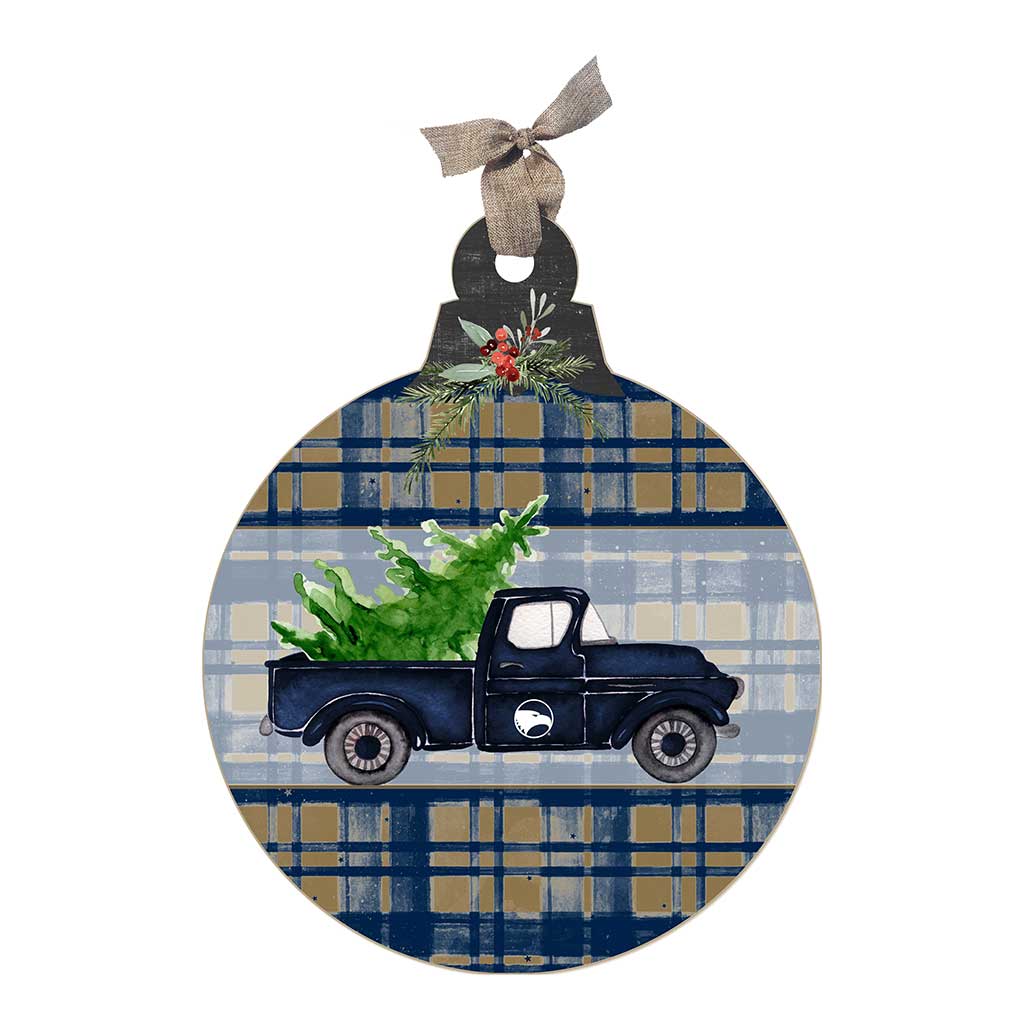 10 Inch Christmas Truck Ornament Sign Georgia Southern Eagles