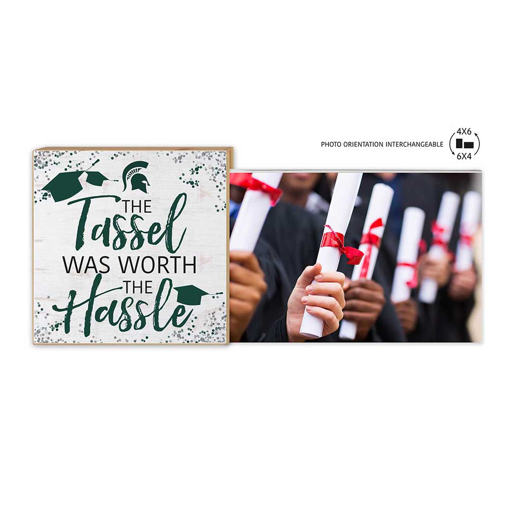 Floating Picture Frame Tassel Worth Hassle Team Michigan State Spartans
